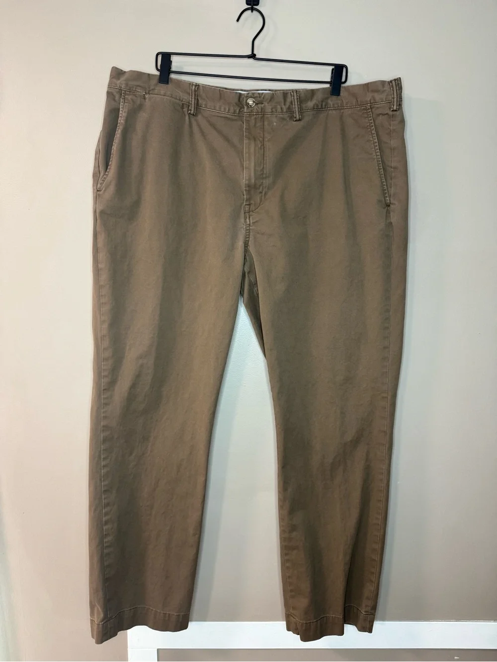 Polo by Ralph Lauren Men's Brown Stretch Straight Fit Chino Pants